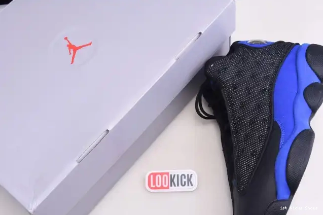 1st Kicks Shoes Black Royal Hyper Retro Jordan 414571-040 13 0605